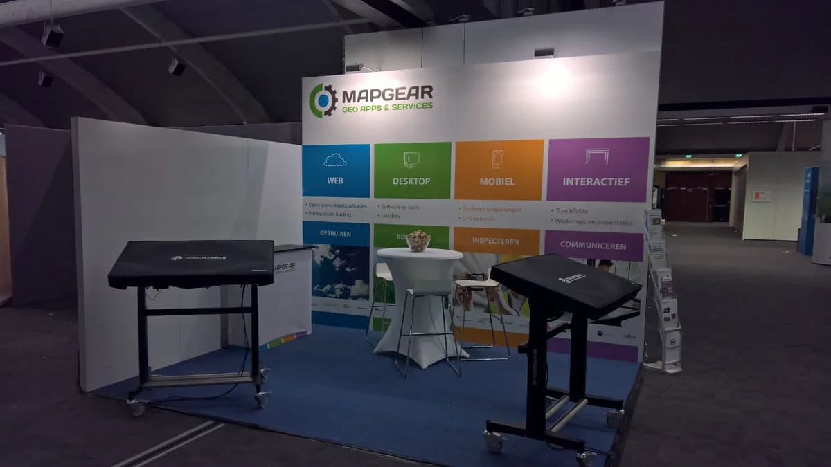 TouchTable presentatie op evenement