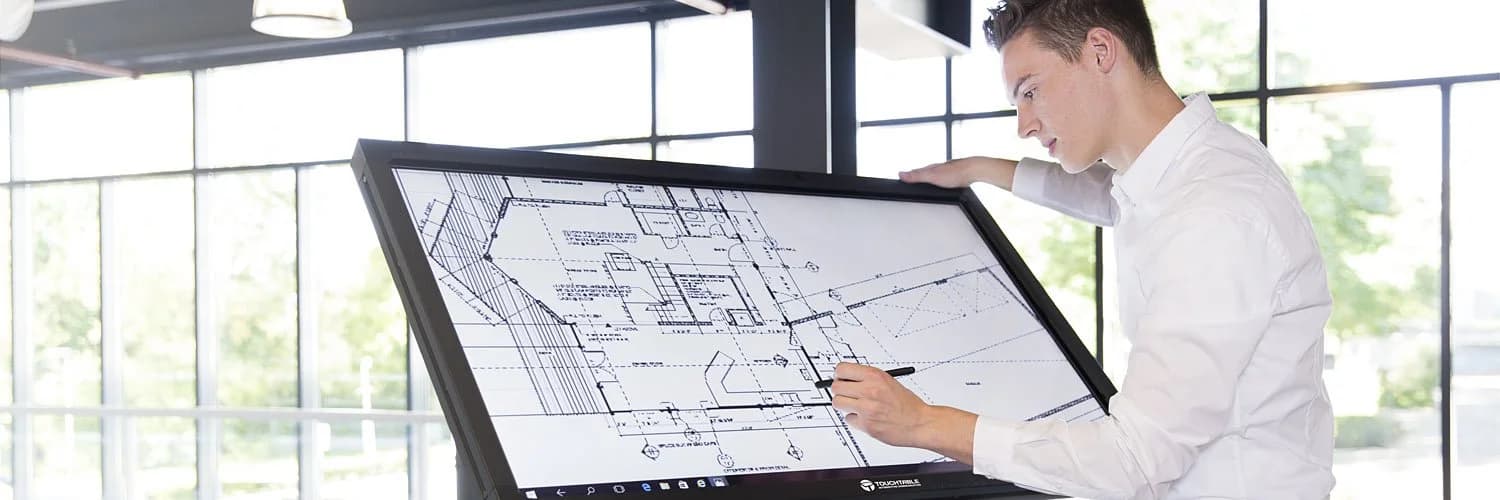 De TouchTable Standard in een moderne kantooromgeving