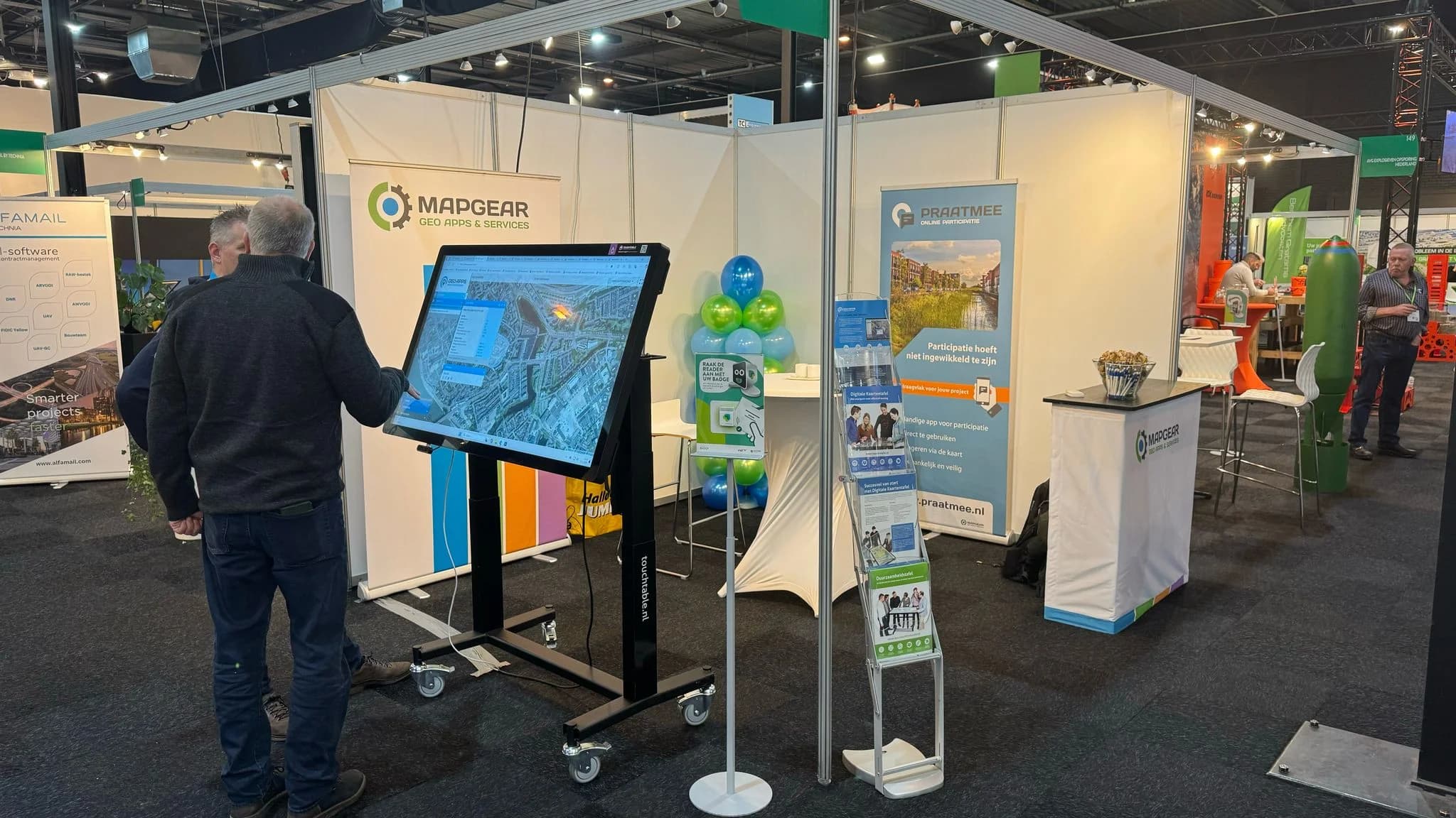 TouchTable beursstand setup